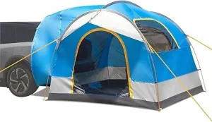 5 Person SUV Tent Waterproof PU2000mm Double Layer Tent with 2 Doors, Family Camping Tent for Outdoor Travel wit Carry Bag Size 8FT x 8FT x 6.5FT - Blue