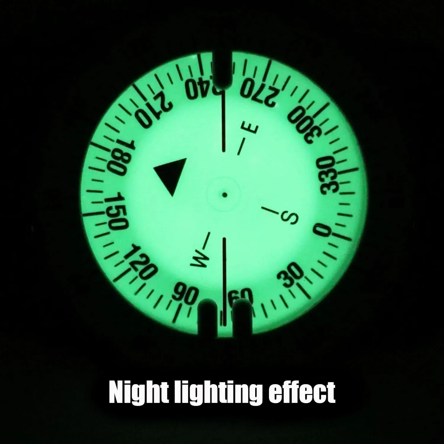 50M Scuba Dive Compass Portable Underwater Diving Navigation Wrist Noctilucent Compass with Elastic Cord for Underwater Diving, Sailing, Camping, Hiking
