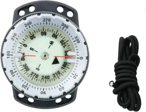 50M Scuba Dive Compass Portable Underwater Diving Navigation Wrist Noctilucent Compass with Elastic Cord for Underwater Diving, Sailing, Camping, Hiking