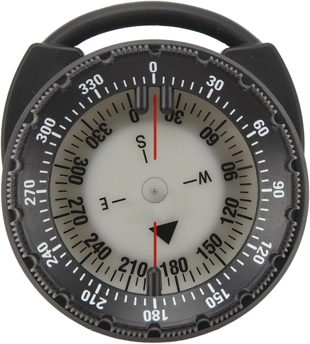 50M Underwater Diving Compass, Small Dive Compass Luminous Magnetic Pipe Clamp Diving Compass Suitable for Discerning Direction While Diving