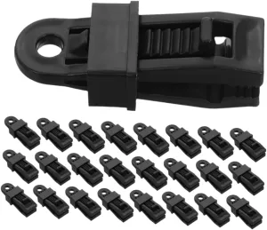50pcs Heavy Duty Tent Clips with Antislip Barbs Windproof Tarp Fasteners for Outdoor Camping Versatile Hooks for Tents Awnings and Tarps Reliable and Durable Accessories