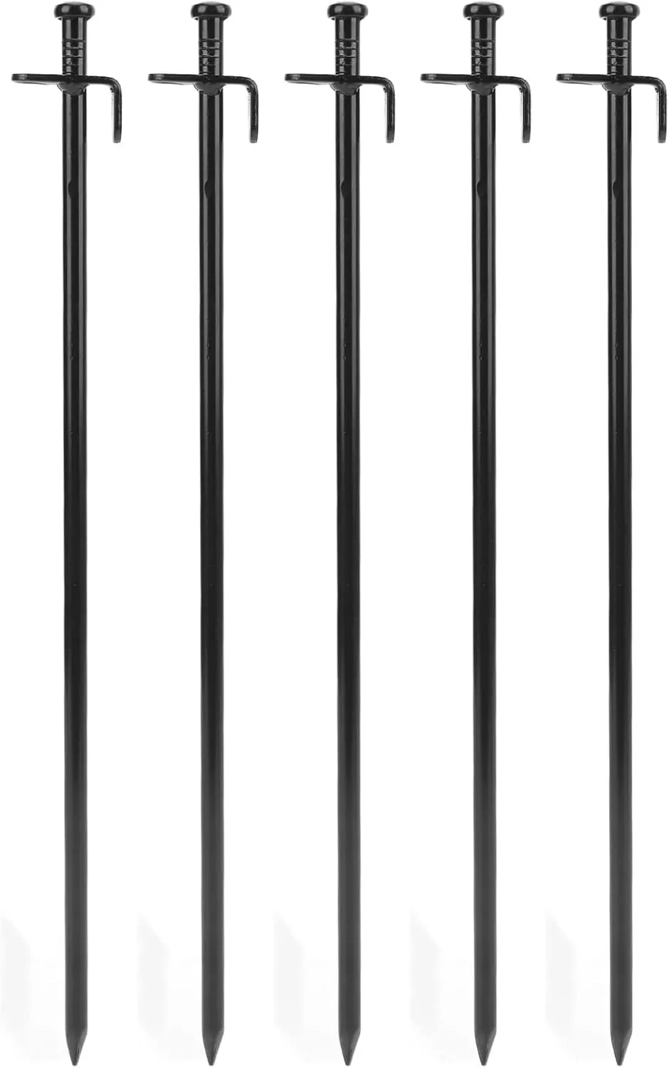 5Pcs Tent Stakes, Multiuse Heavy Duty Steel Tent Stakes,Outdoor Camping Windproof Professional Ground Stakes for Outdoor Camping Canopy and tarp(40cm)