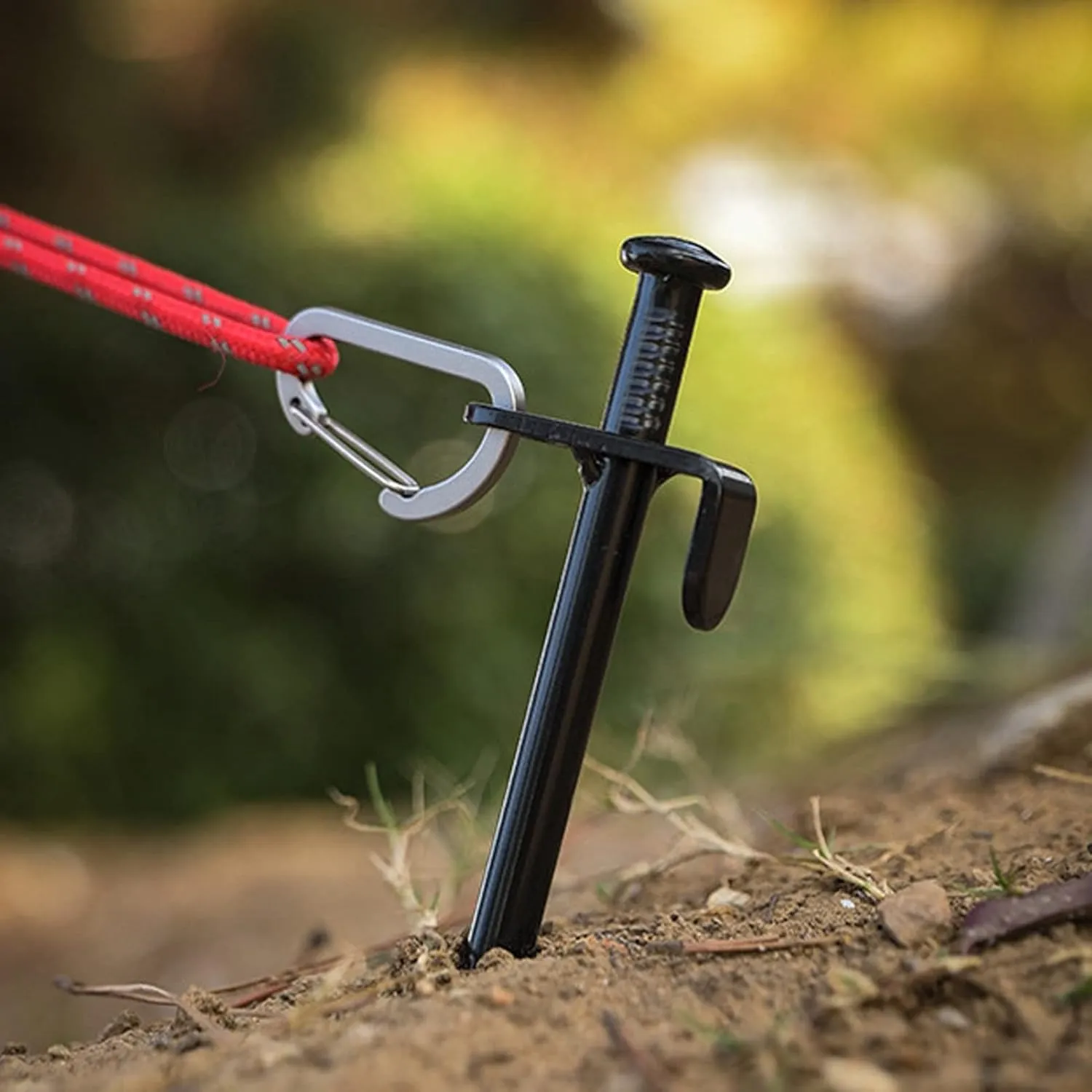 5Pcs Tent Stakes, Multiuse Heavy Duty Steel Tent Stakes,Outdoor Camping Windproof Professional Ground Stakes for Outdoor Camping Canopy and tarp(40cm)
