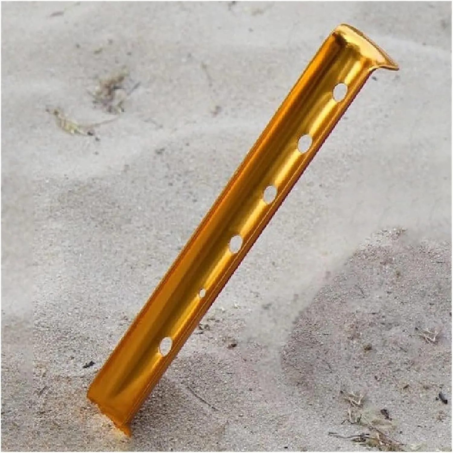 6Pcs Snow and Sand Tent Stakes Pegs Aluminum Alloy U-Shaped Pegs Tent Nails Lightweight for Camping Hiking Backpacking