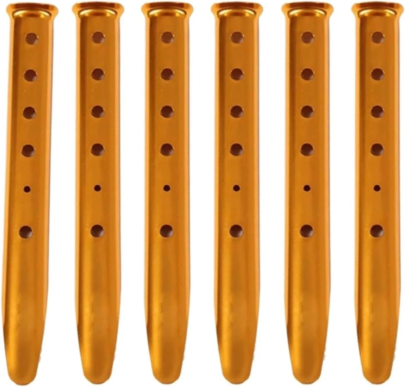 6Pcs Snow and Sand Tent Stakes Pegs Aluminum Alloy U-Shaped Pegs Tent Nails Lightweight for Camping Hiking Backpacking