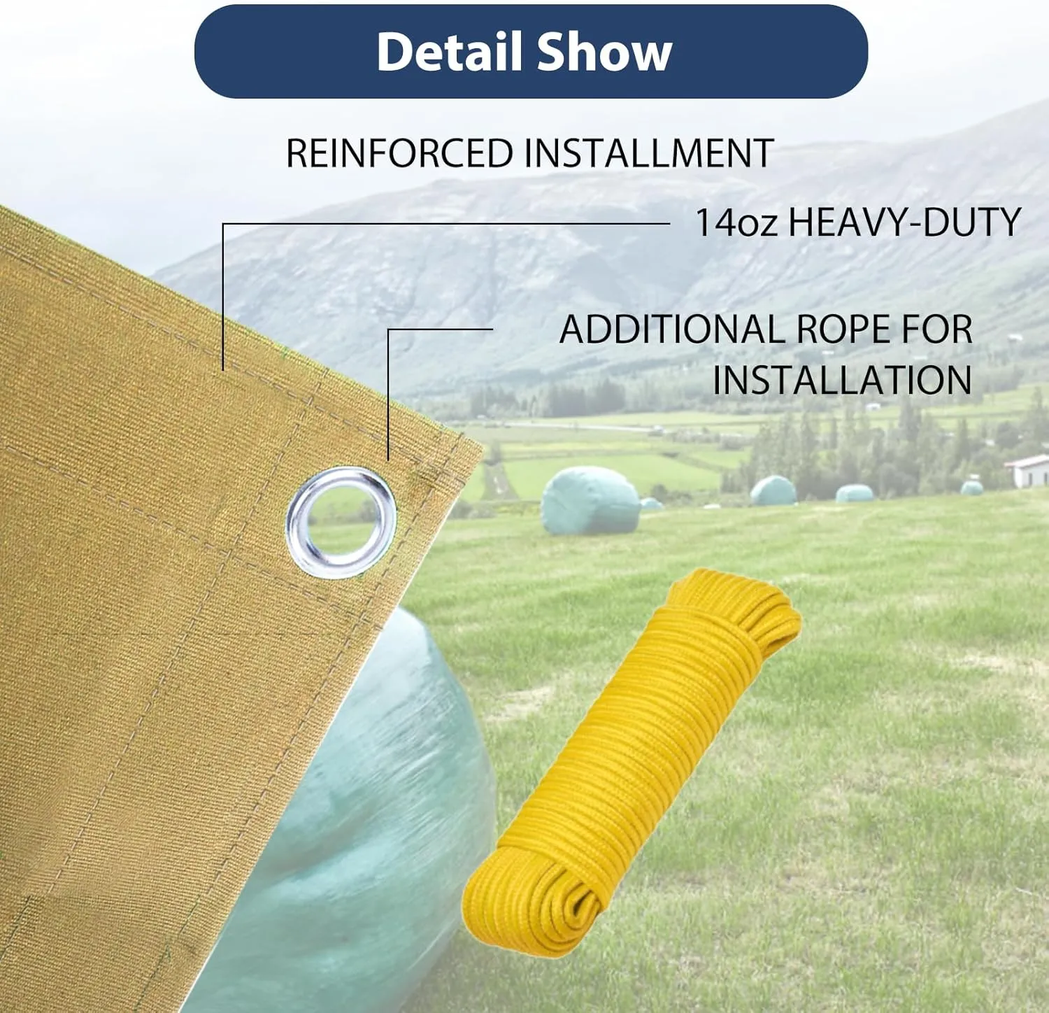 6’x8’ Canvas Tarps Heavy Duty Waterproof Tarpaulins with Aluminum Grommets,UV Resistant, 22Mil Multipurpose Drop Cloth, 14oz Cover Sheet for Outdoor and Indoor Use with Ropes Yellow
