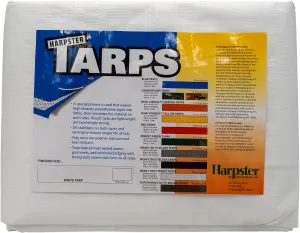 7 Ft. X 30 Ft. Heavy Duty 6 Oz. White Tarp 11-12 Mil Thick
