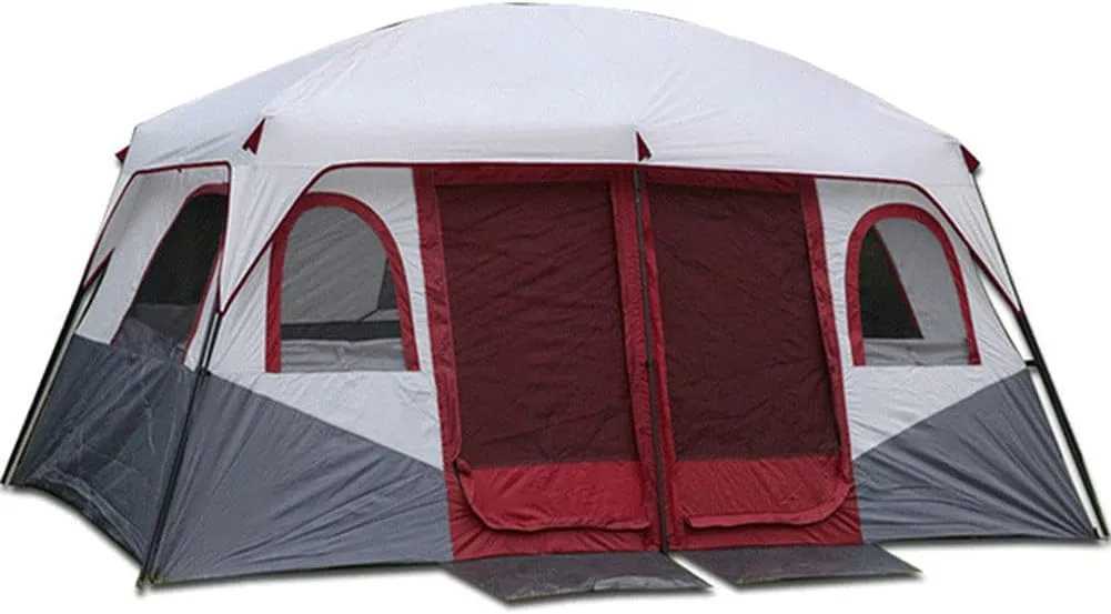 8-12 Person Dome Tent 2 Bedroom Large Family Tent Camping Tents Shelters Festival Essential Waterproof Doble Layer Tent for Hiking Camping Outdoor