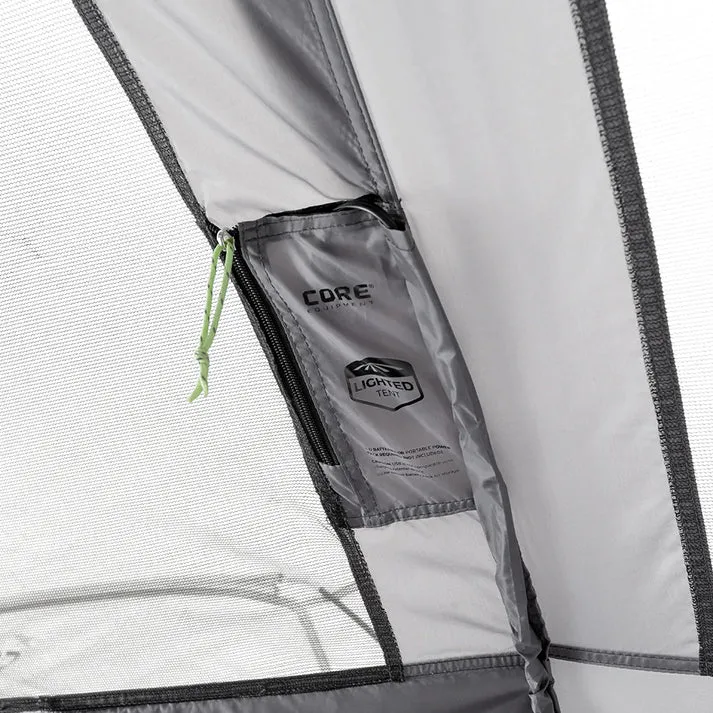 9 Person Lighted Instant Cabin Tent