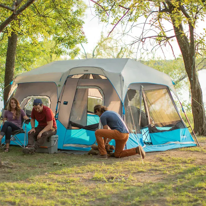 9 Person Lighted Instant Cabin Tent
