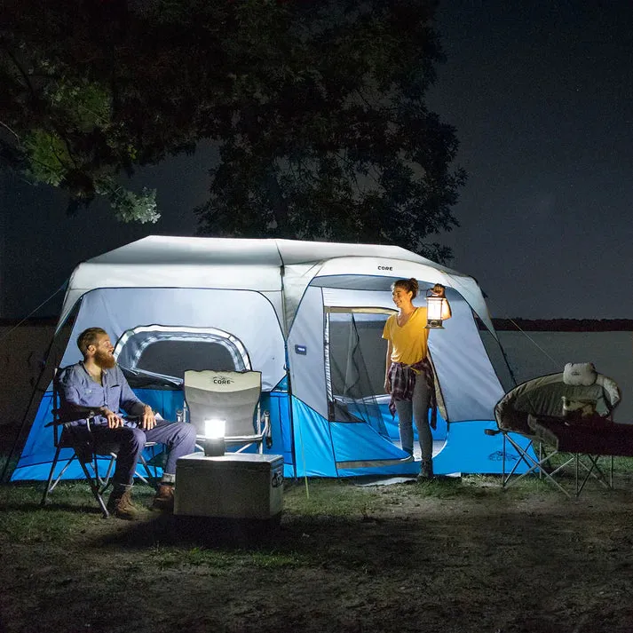 9 Person Lighted Instant Cabin Tent