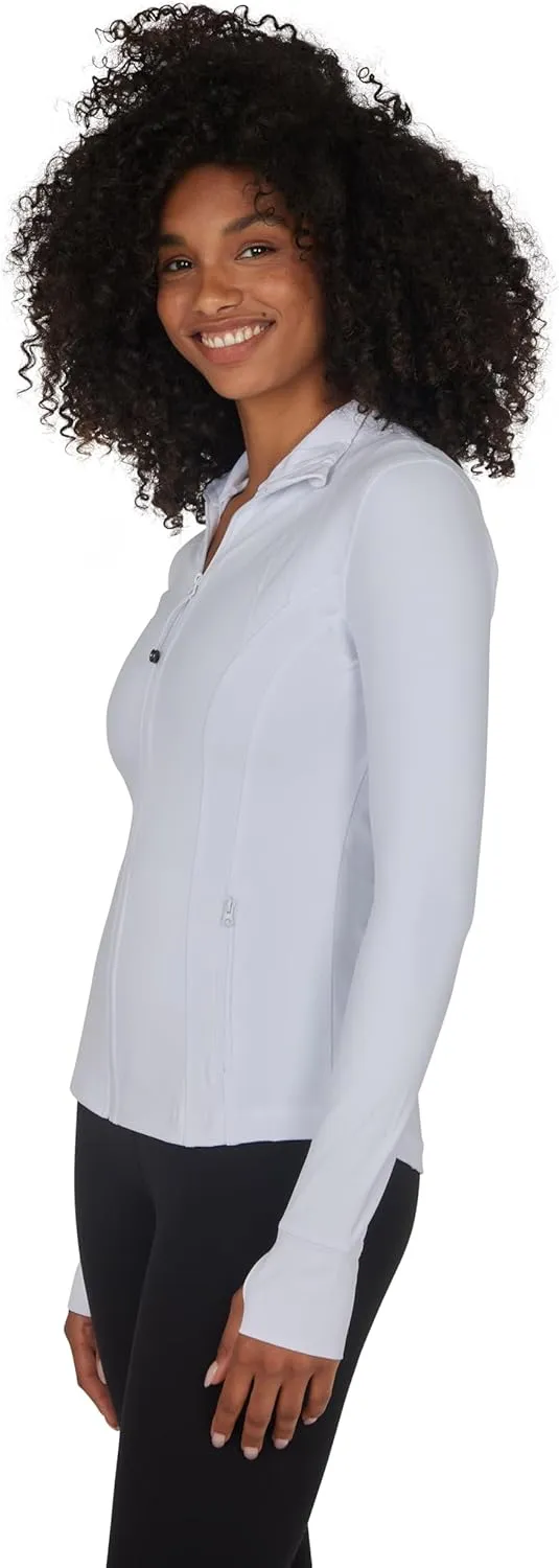 90 Degree By Reflex Women’s Lightweight, Full Zip Running Track Jacket