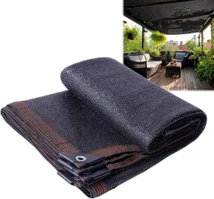 90% Shade Cloth for Garden, 25'x50' 20'x30' 35'x40' 30'x50' Tear Resistant Sun Shade Net, Outdoor Shade Tarp Cover, Sunblock Netting for Patio Pergola Courtyard, Black(10x35ft)