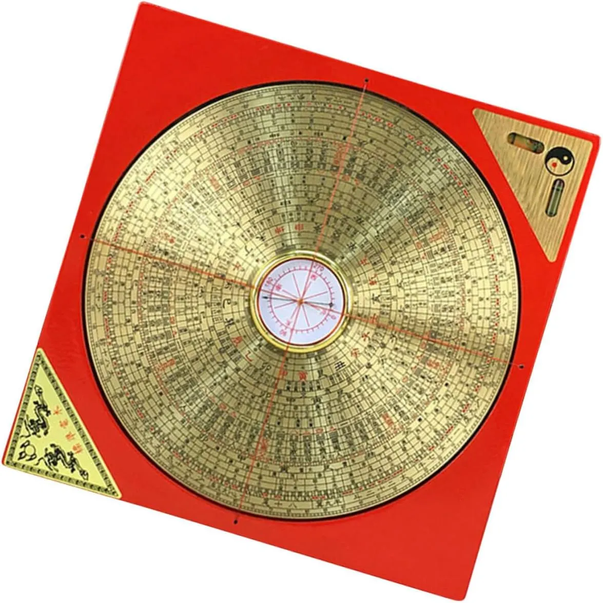 ABOOFAN Chinese Traditional Compass Multi Use Taoist Metal Compass for Home Office Decoration with Traditional Markings Present for Feng Shui Enthusiasts