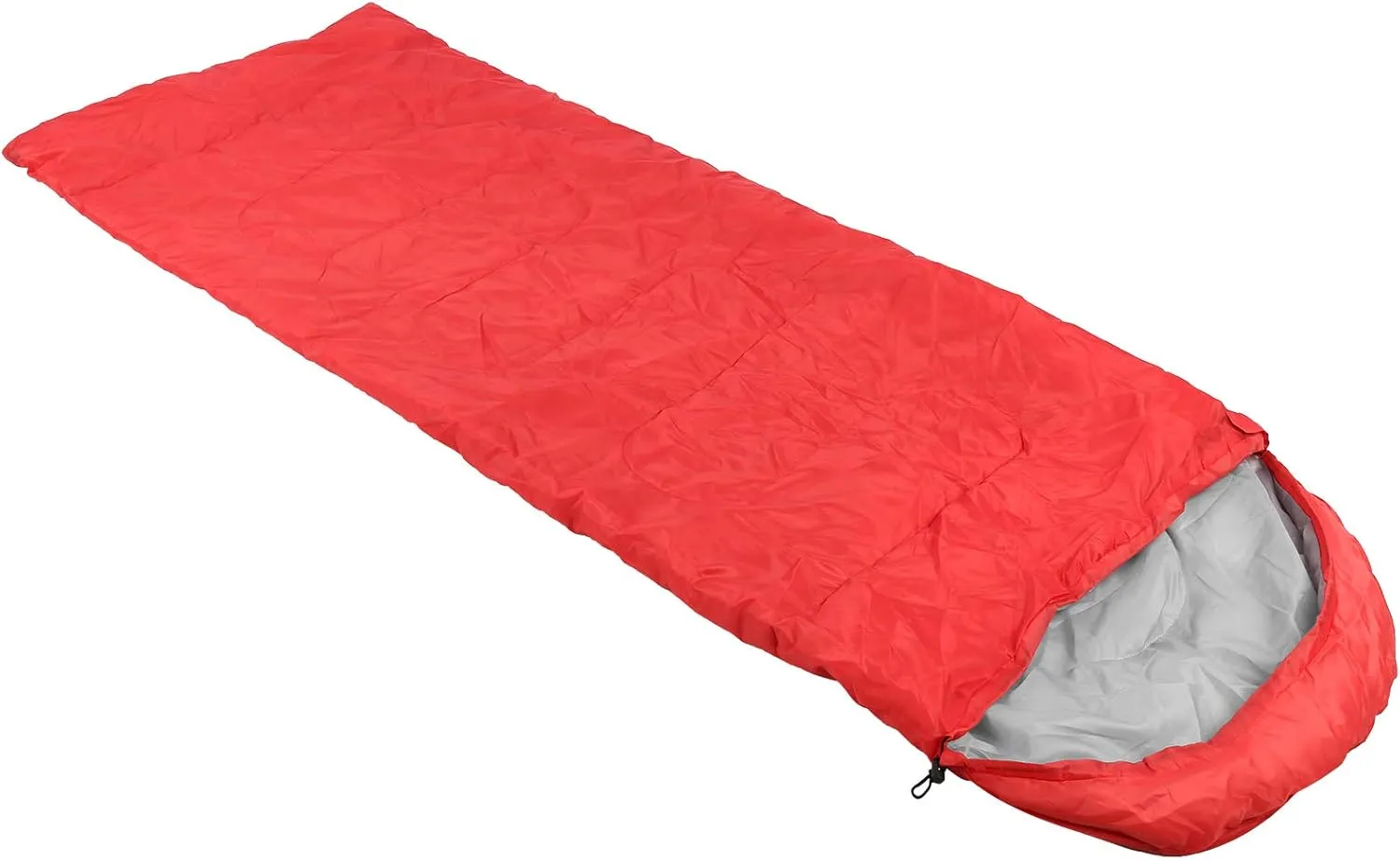 Adult Weather - Protective Sleeping Bag with Hood | Envelope Design for Camping/Hiking/Backpacking | Hollow Cotton Filling, Double Zipper & Storage Bag Included