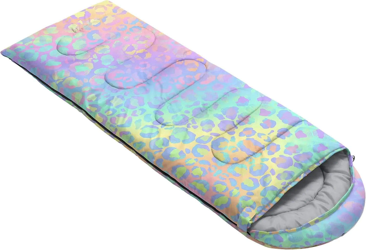 AILONEN Blue Butterfly Sleeping Bags,Lightweight & Waterproof,3 Season Warm & Cool Weather,Fairy Forest Flower Sleeping Bags for Kids,Girls,Adults,Travelling,Outdoors