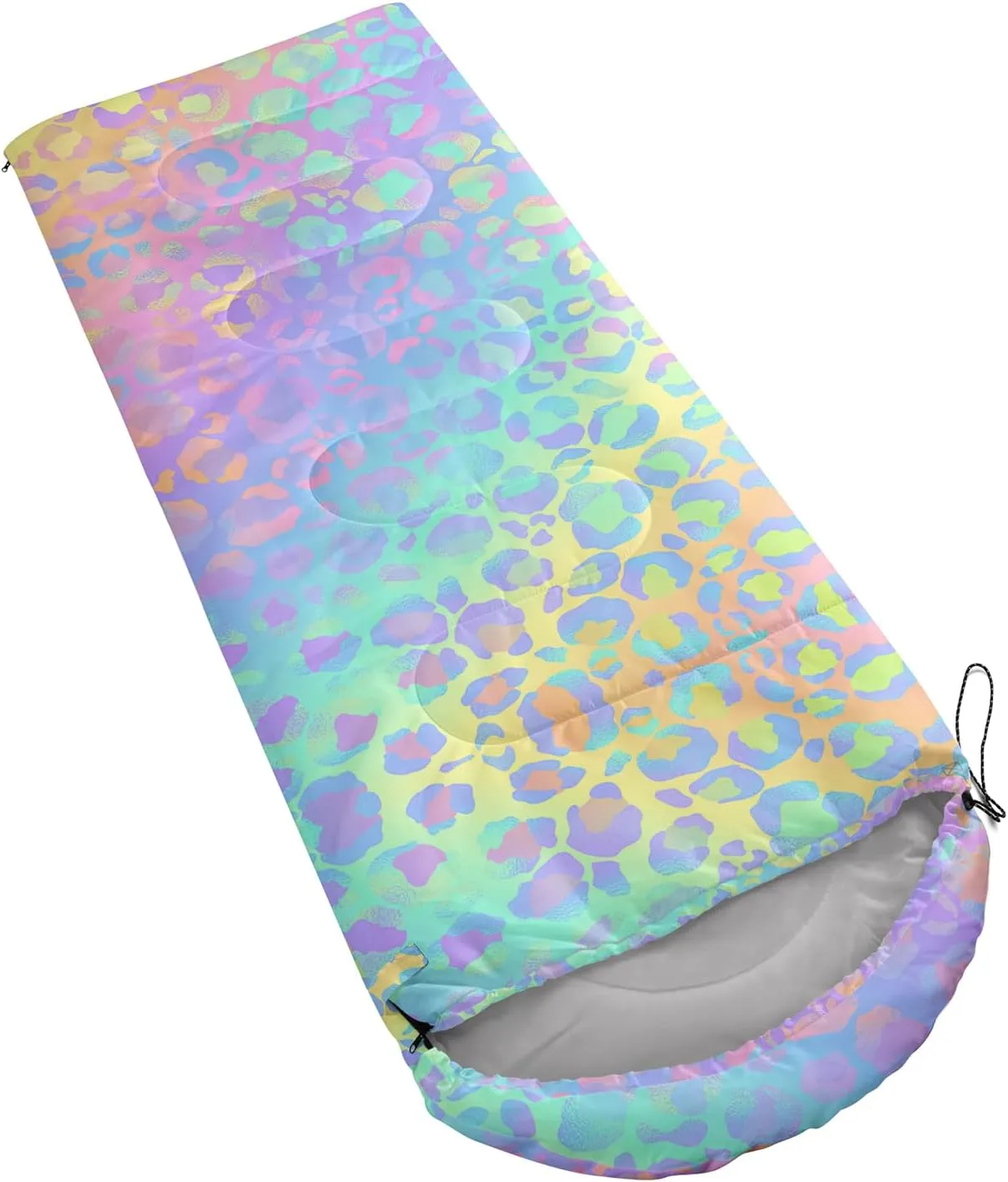 AILONEN Blue Butterfly Sleeping Bags,Lightweight & Waterproof,3 Season Warm & Cool Weather,Fairy Forest Flower Sleeping Bags for Kids,Girls,Adults,Travelling,Outdoors