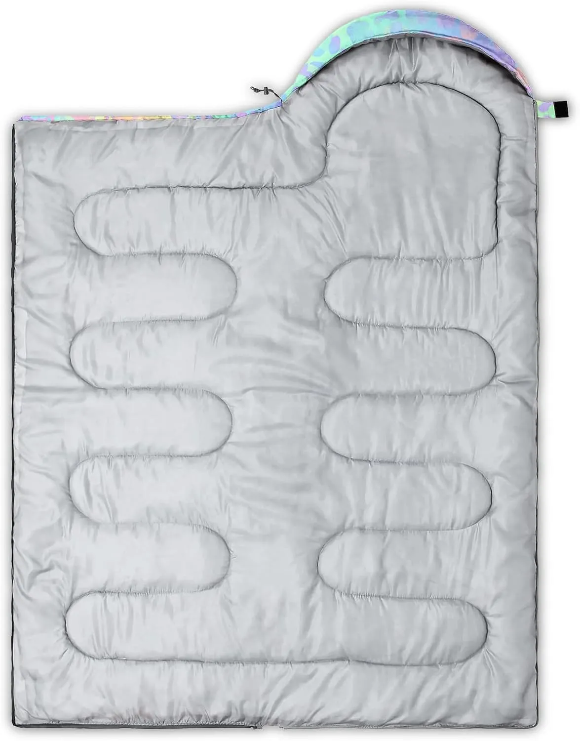 AILONEN Blue Butterfly Sleeping Bags,Lightweight & Waterproof,3 Season Warm & Cool Weather,Fairy Forest Flower Sleeping Bags for Kids,Girls,Adults,Travelling,Outdoors
