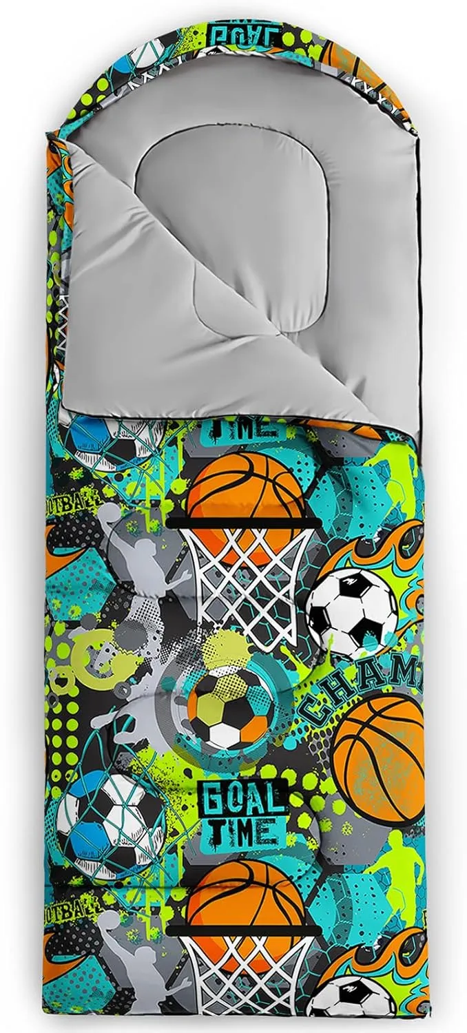 AILONEN Girls Butterfly Camping Sleeping Bags,Lightweight & Waterproof,3 Season Warm & Cool Weather,Beautiful Animal Black Sleeping Bags for Kids Adults,Travelling,Outdoors