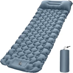 Air Mattress, Lightweight Camping Mat with Air Pillow Portable Air Mattress Waterproof Backpacking Sleeping Pad