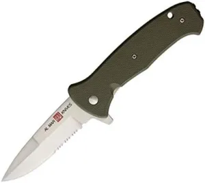 Al Mar AMK2211 SERE 2020 Linerlock Assisted Black Folding Pocket Knife Serrated
