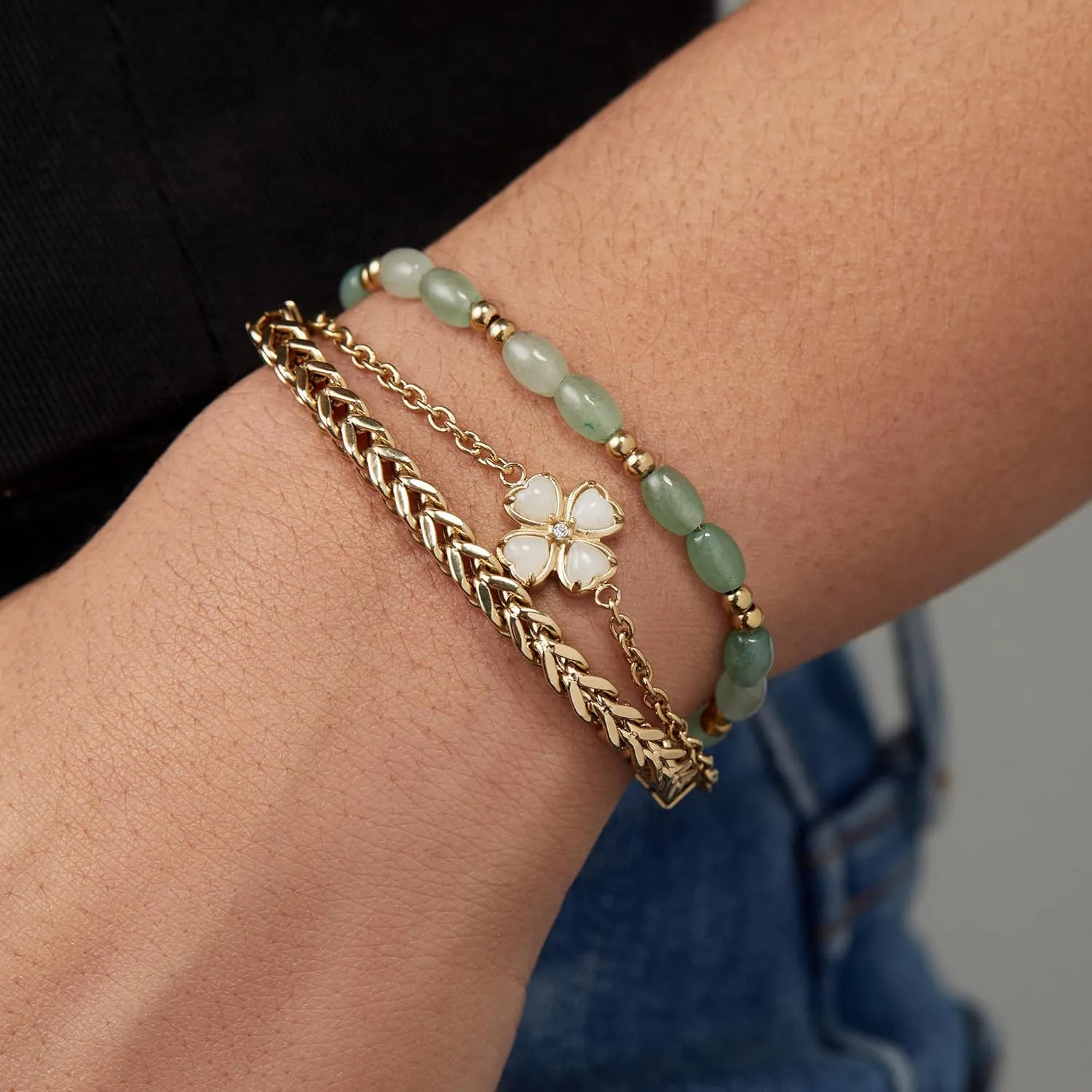 Alex and Ani Compass Stranded Bracelet Set