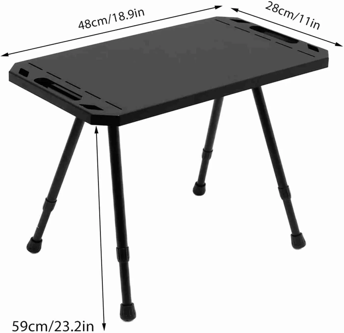Alomejor Camping Table Foldable Portable Lightweight Outdoor Picnic Table with Adjustable Height for Camping Picnics