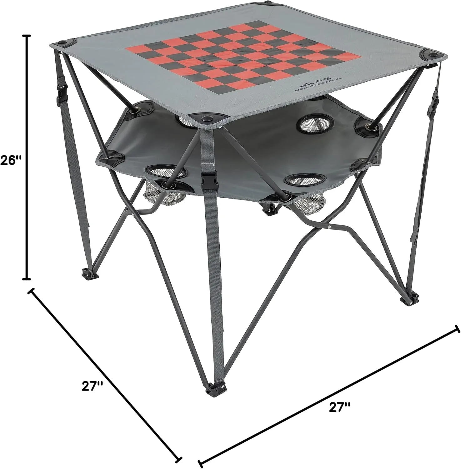 ALPS Mountaineering Eclipse Portable, Compact Camping and Game Table with Carry Bag