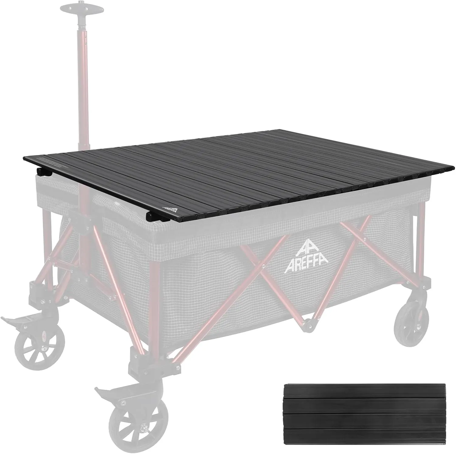 Aluminum Alloy Steel Collapsible Board Desktop for Garden Cart, Foldable Wagon(Garden Cart not Included)
