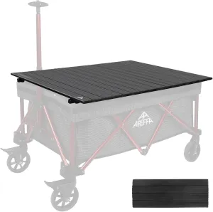 Aluminum Alloy Steel Collapsible Board Desktop for Garden Cart, Foldable Wagon(Garden Cart not Included)