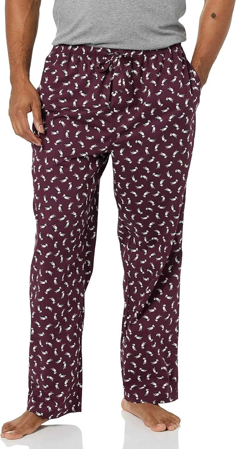 Amazon Essentials Men's Straight-Fit Woven Pajama Pant