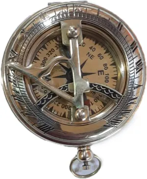 Antique Compass for Hiking, Camping, Motoring, Boating, Backpacking, Gift and Collection Nautical Pocket Compass for Hiking Camping Hunting Outdoor Travelling by J S I