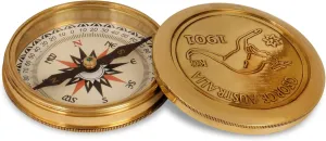 Antiques Nautical Brass Compass for Camping & Hiking Vintage Unique Designer Compass Magnetic Directional Maritime Compass Collectible Gift Item by Vintage Villa