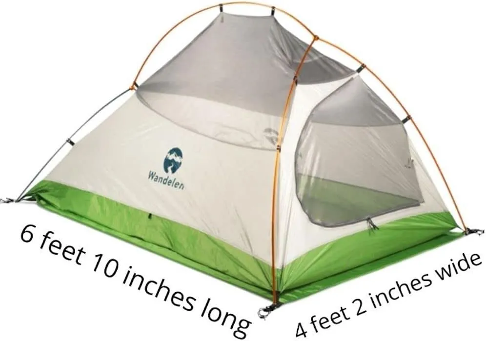 Appalachian Lightweight Backpacking Tent - Easy Setup, 2 Person 3 Season Ultralight Tent with Footprint Waterproof, Windproof, Double Layer Outdoor Tent for Camping Hunting Hiking.