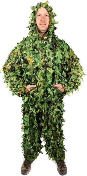 Arcturus 3D Leafy Ghillie Suit -1,000 Laser-Cut Leaves | Lightweight, Breathable Camouflage for Hunting, Paintball & Airsoft