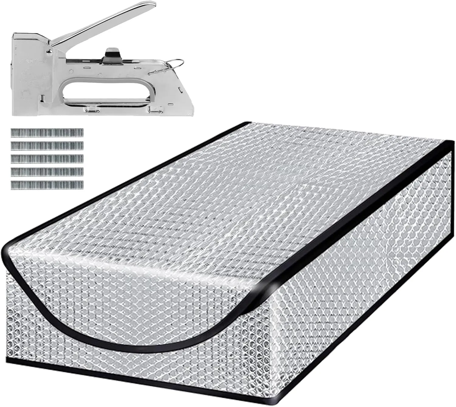 Attic Stairway Insulation Cover - Premium Energy Saving Attic Stairs Door Ladder Insulator Pull Down Tent with Zipper 25 in x 54 in x 11In (Attic Cover   Installation Tool)