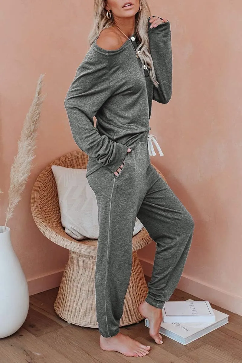 AUTOMET Womens 2 Piece Outfits Pajamas Sets Fall Lounge Sets Loungewear Sweatsuits with Sweatpants