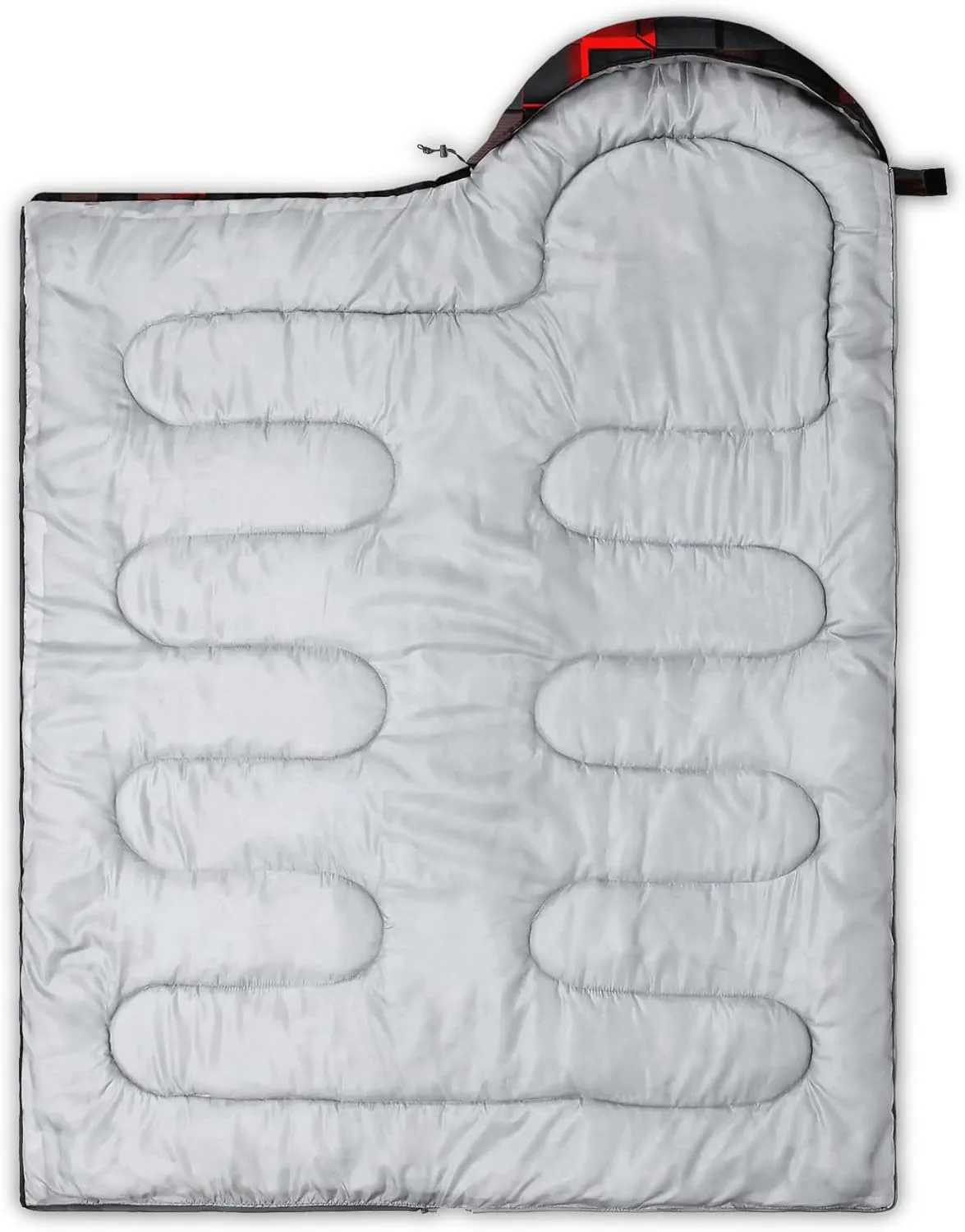 Axolotl Gamepad Sleeping Bag,3 Season Warm and Cool Weather Game Console Sleeping Bag for Boys Teens,Waterproof Lightweight Geometry Hexagonal Sleeping Bag for Traveling,Outdoors Camping,Blue,Black