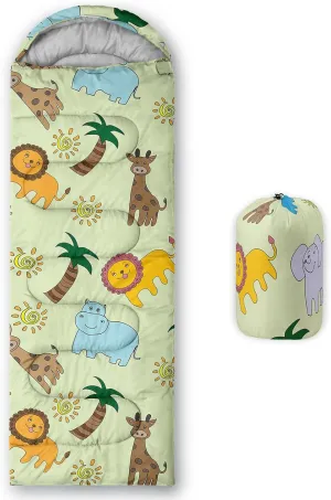 Axolotl Mermaid Scales Kids Sleeping Bag,3 Season Warm Cool Weather–Spring Summer Fall Lightweight Waterproof for Kids Girls,Camping Gear Equipment,Traveling Outdoors,Backpacking Camping Sleeping Bag