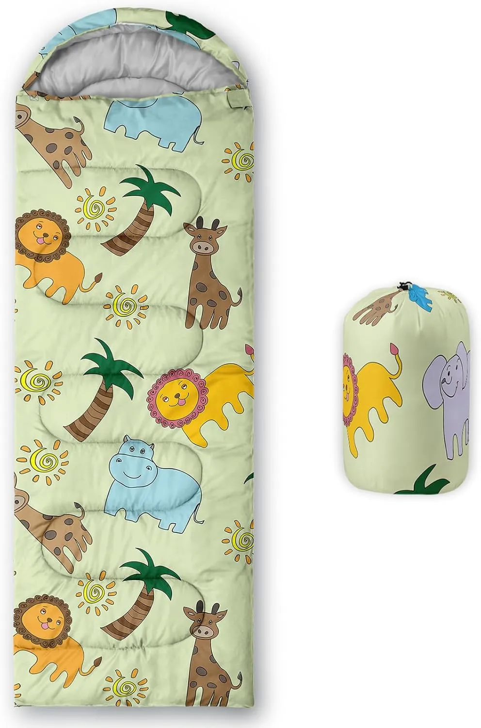Axolotl Mermaid Scales Kids Sleeping Bag,3 Season Warm Cool Weather–Spring Summer Fall Lightweight Waterproof for Kids Girls,Camping Gear Equipment,Traveling Outdoors,Backpacking Camping Sleeping Bag