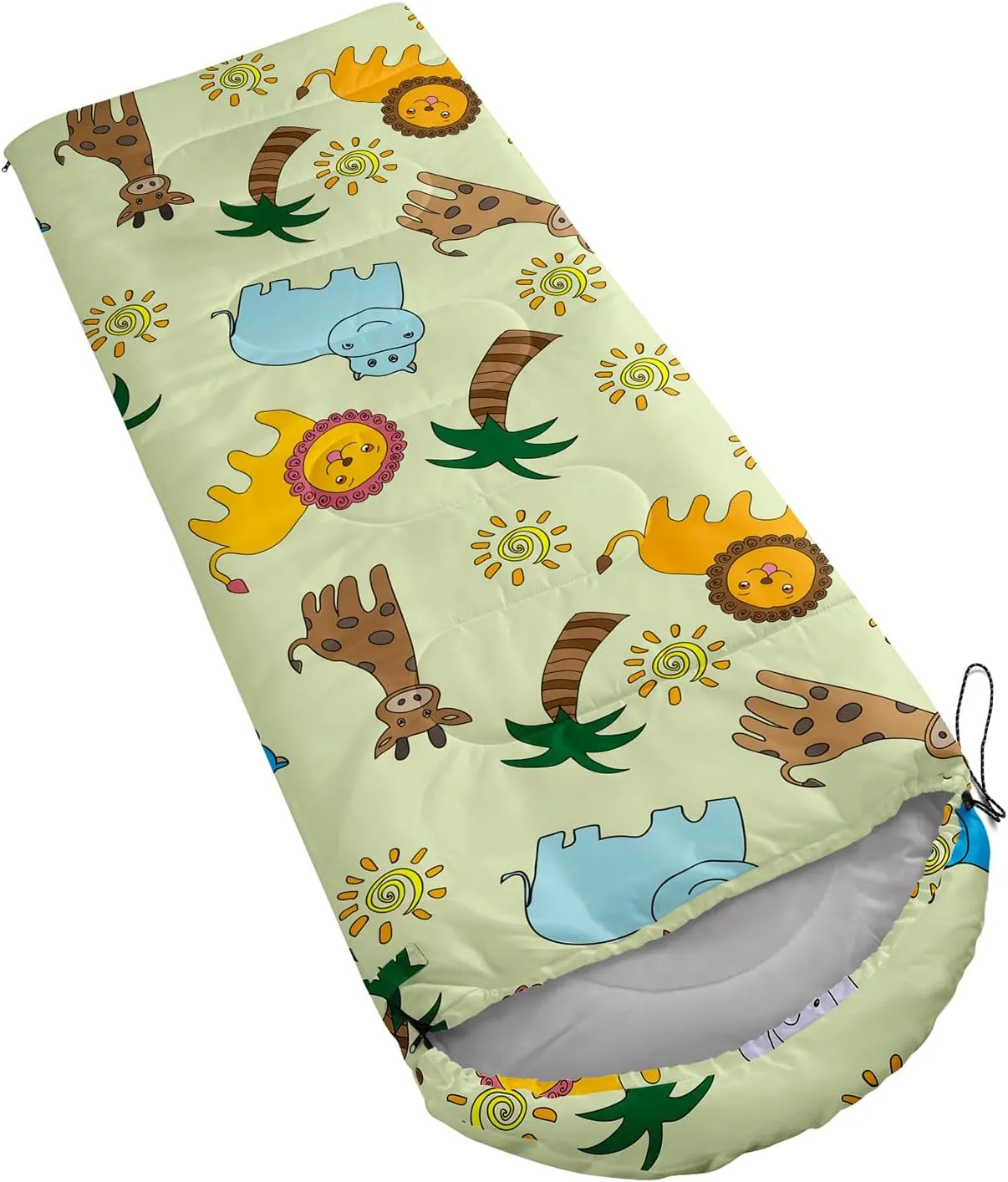 Axolotl Mermaid Scales Kids Sleeping Bag,3 Season Warm Cool Weather–Spring Summer Fall Lightweight Waterproof for Kids Girls,Camping Gear Equipment,Traveling Outdoors,Backpacking Camping Sleeping Bag