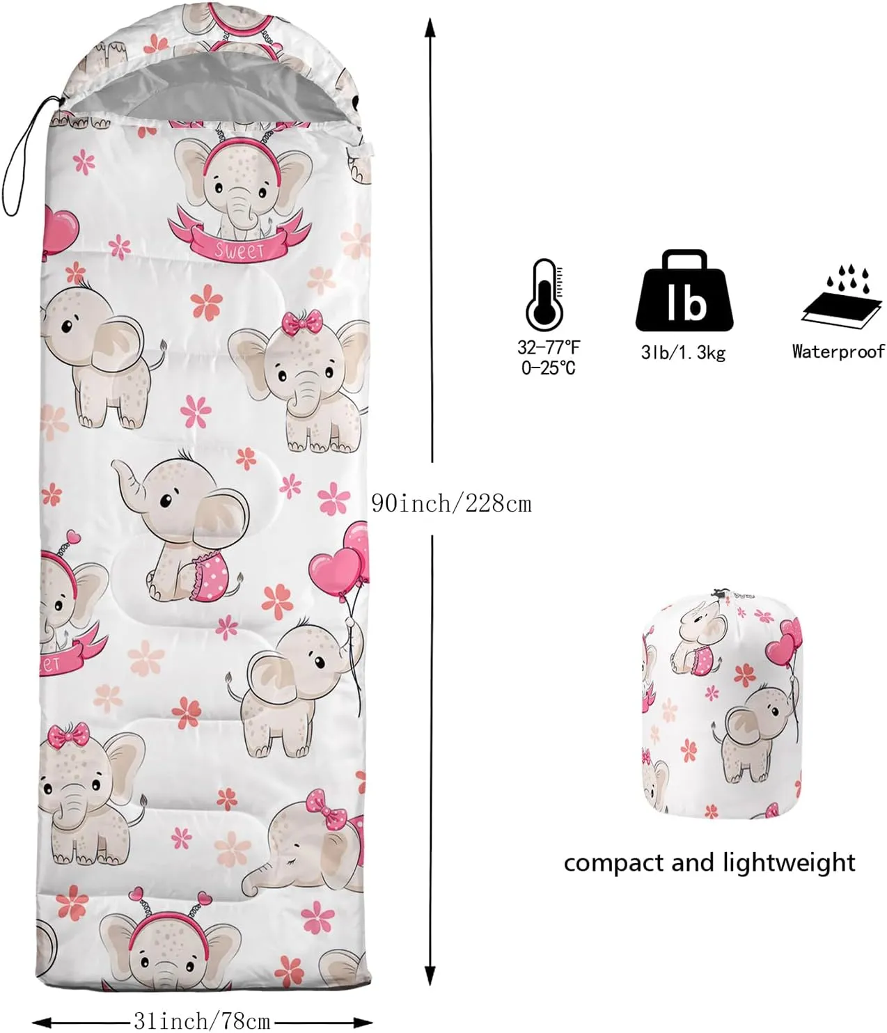 Axolotl Race Car Stripes Sleeping Bag,3 Season Warm and Cool Weather Boys Extreme Gaming Sleeping Bag for Boys Men,Waterproof Lightweight Red Cool Car Sleeping Bag for Traveling,Outdoors Camping