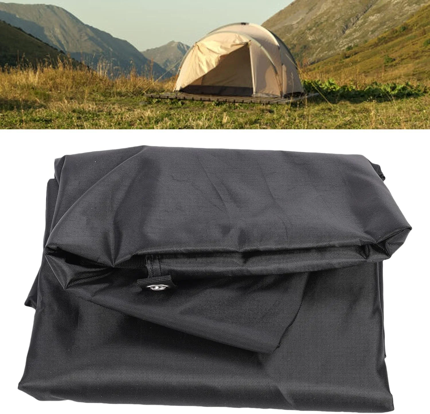 AYNEFY Tent Tarp, Lightweight Portable Camping Tarp with Ground Nails Wind Proof Ropes Multifunction Tent Awning Secure Fastening for Outdoor Travel Hiking Backpacking (S)