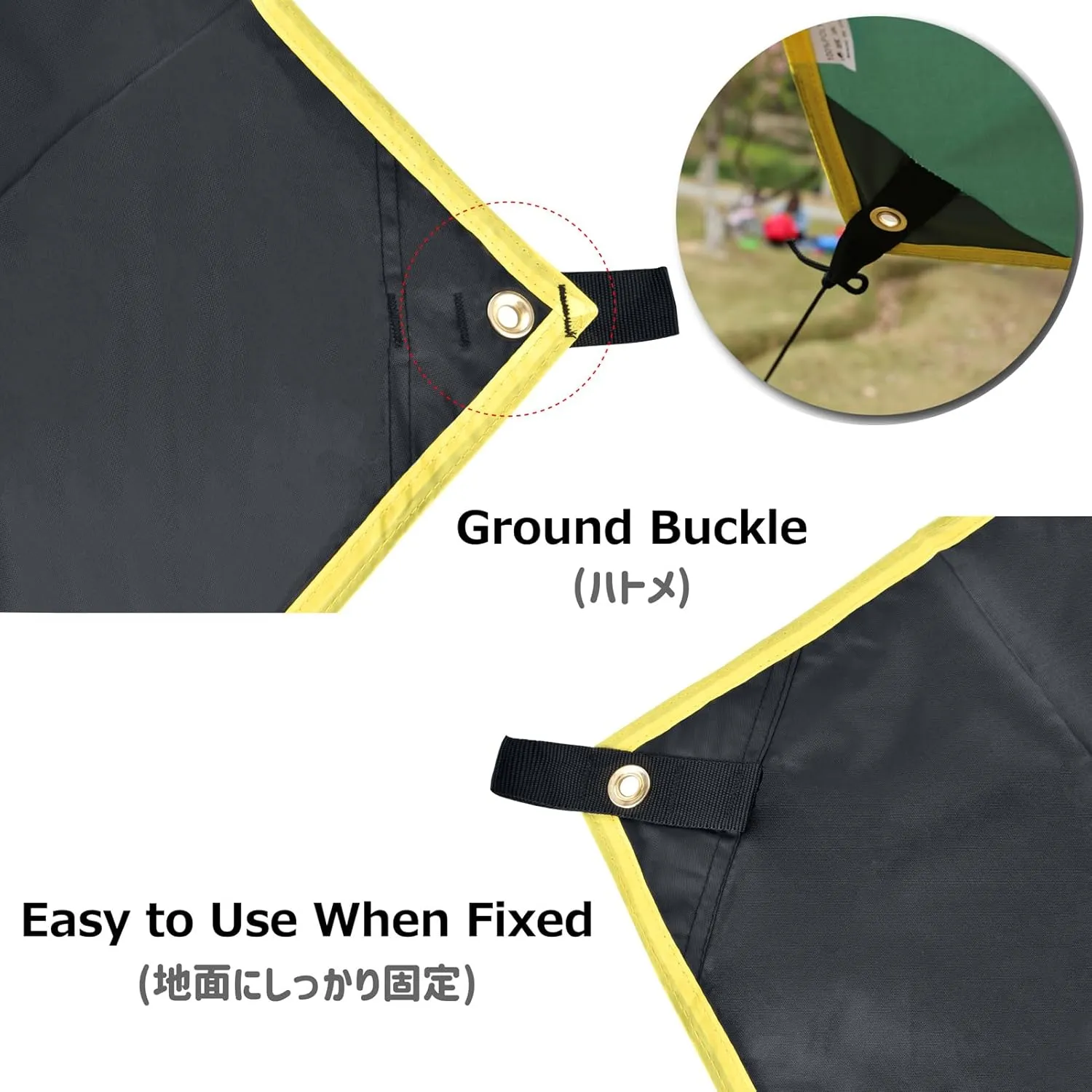 Azarxis Hammock Camping Tarp Rain Fly, Waterproof Tent Footprint Shelter Canopy Sunshade Cloth Picnic Mat for Outdoor Awning Hiking Beach Backpacking - Included Guy Lines & Stakes