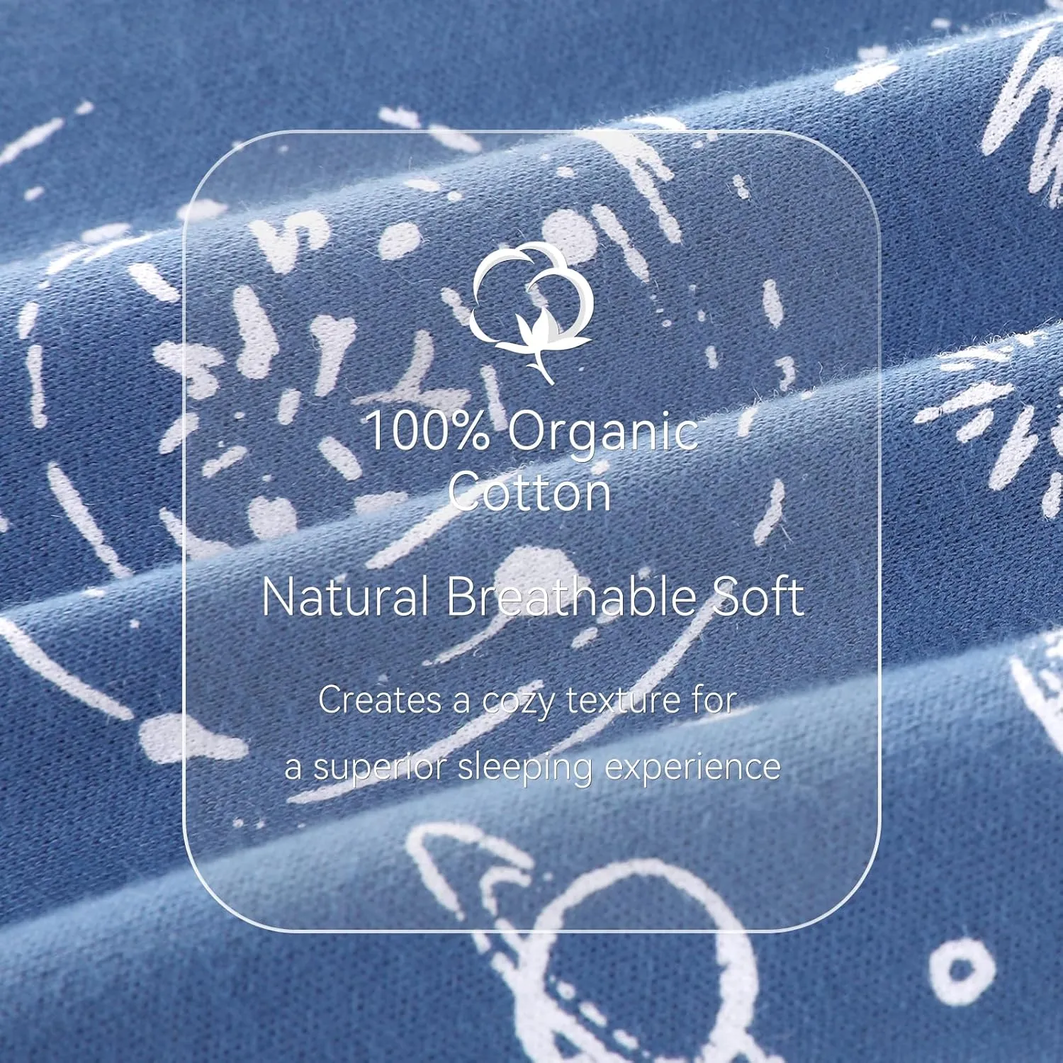 Baby Sleep Sack 6-12 Months 100% Cotton Long Sleeve Wearable Blanket Baby Sleep Bag with 2-Way Zipper 2 Pack 0.5 Tog Sleeping Sack for Newborn Infant