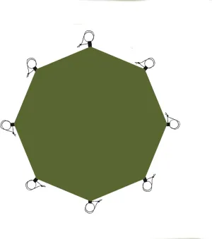 Beach Blankets 4.1x4.1m Large Camping Mat Hexagon Octagon Waterproof Ground Sheet Footprint Picnic Mat Big Tarp Awning Shade Beach Travel Mat