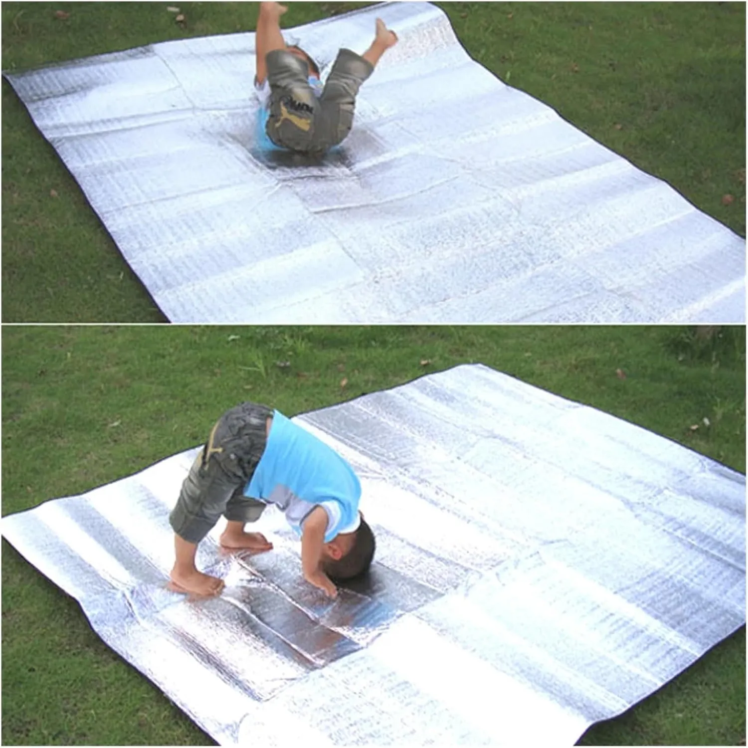 Beach Mat Sleeping Mattress Mat Pad Aluminum Foil Outdoor Camping Mat Foam Mat Picnic Beach Mattress Sleeping Pad Fashionable