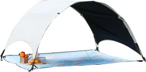 Beach Sun Shelter - Portable Canopy Sunshade, Portable Camping Shelters | Upf 50  Protection Sunscreen Canopy with Mat, for Outdoor Picnic Fishing, Outdoor Pop Up Shade Canopy for Camping, Fishing, Ba