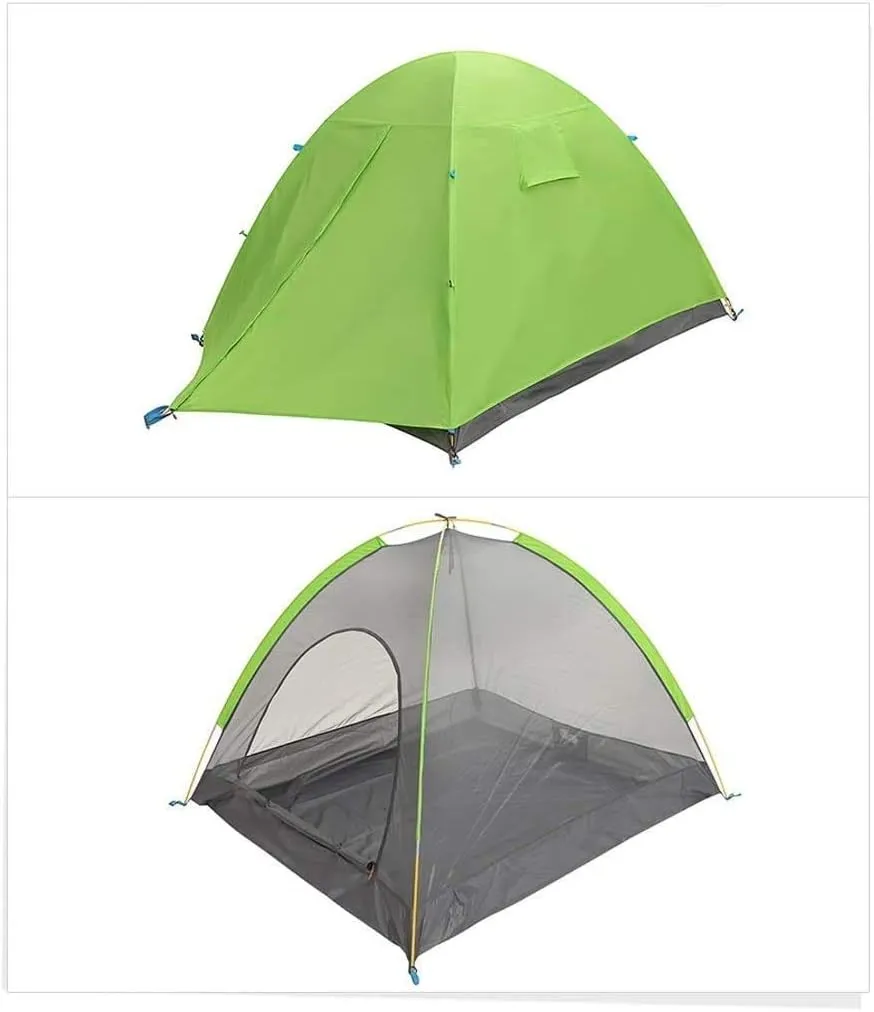 Beach Tent, Pop Up Portable Family Travel 3 Persons Double Layer Windproof Rainproof,for Camping Fishing Picnicing,Blue