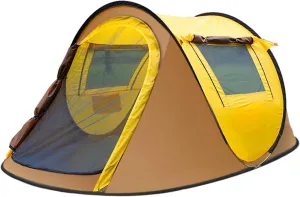 Beach Tent Sun Shade Shelter 3-4 Person Outdoor Camping Tent Camping Automatic Quick-Opening Tent,
